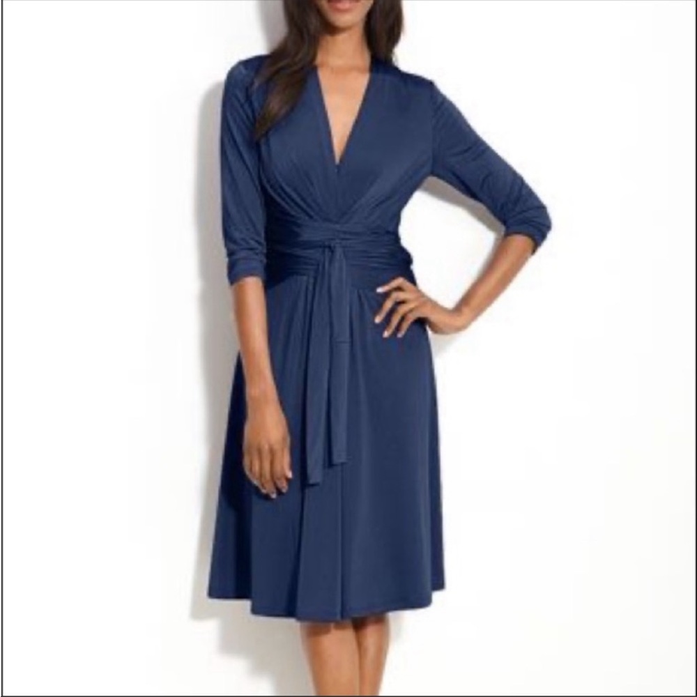Eliza J tie wrap dress